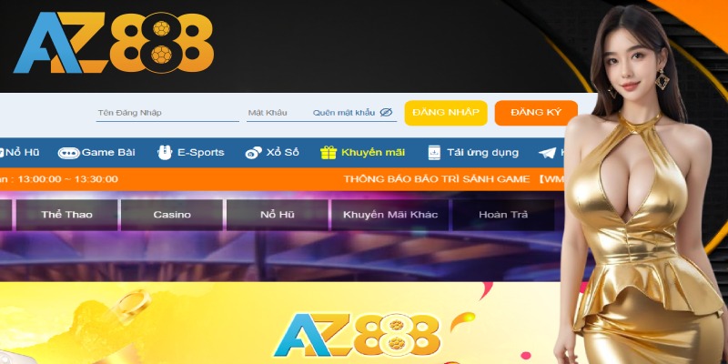 Đăng nhập AZ888 2 Nhập thông tin theo hướng dẫn truy cập tài khoản AZ888